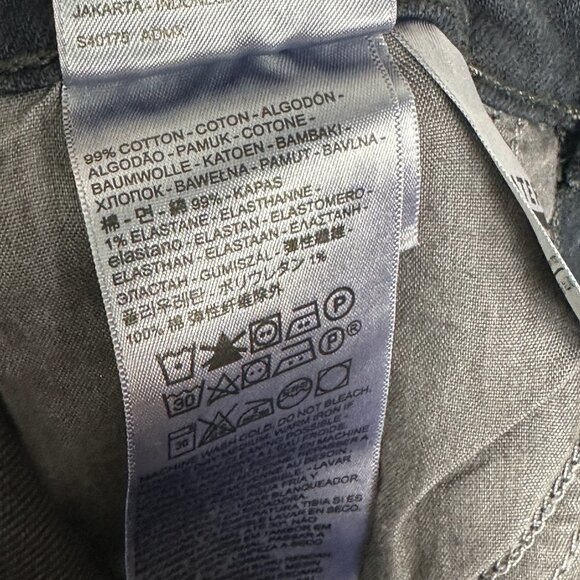 Levis Black‎ Wedgie Straight High Rise Button Fly Jeans Size 25 Waterless Denim - Picture 8 of 14